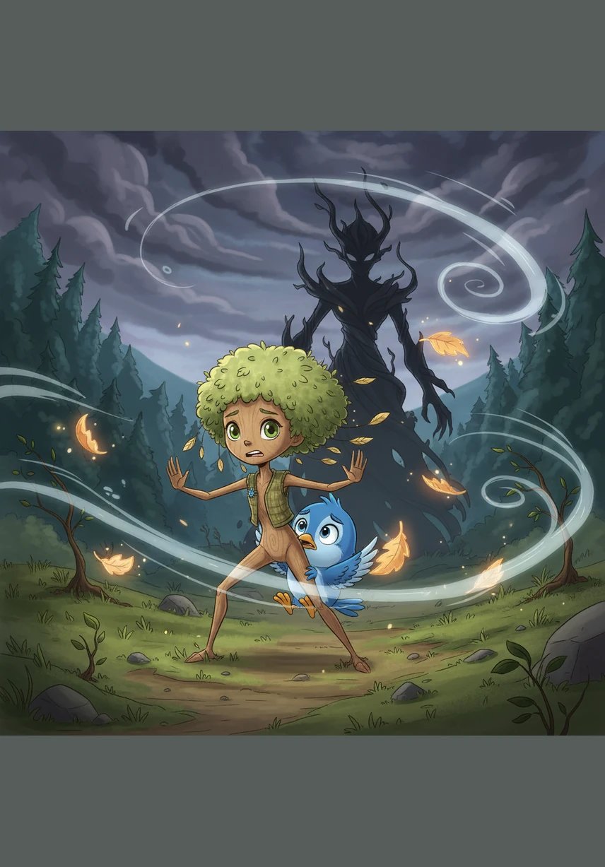 Whenever the wind whistled through the valley, Willow would shiver and hold her breath. She was afraid that if she let go, the breeze might whisk her delicate leaves away or snap her slender trunk in two, so she stayed stiff and frozen.