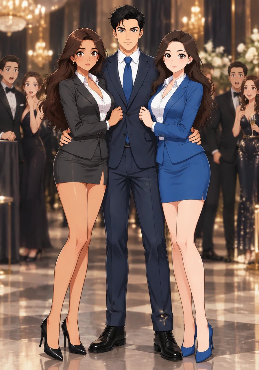 During a prestigious corporate gala, Vikram stood proudly alongside Maya and Sunitha, presenting a unified front to the business world. Maya's sharp professional presence paired with Sunitha's quiet elegance showed a unique harmony that surprised their onlookers. The evening marked a pivotal turning point where personal rivalry transformed into genuine acceptance.