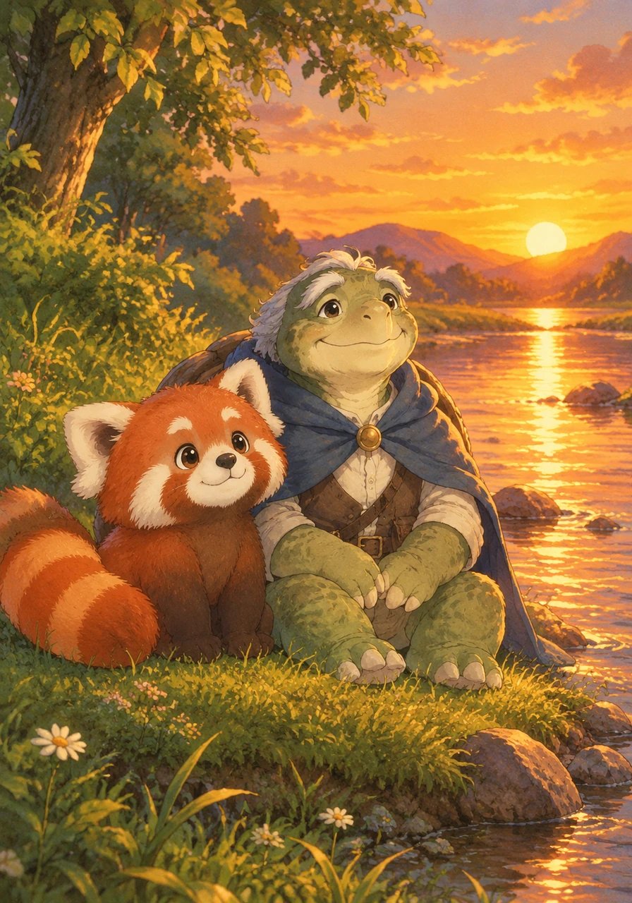 As the warm sun set over Bubbling Creek, casting a golden glow across the quiet water, Pip nestled close to his riverbank friends. He realized that whether something sinks softly or floats gently, every object has its own unique density that makes it special.