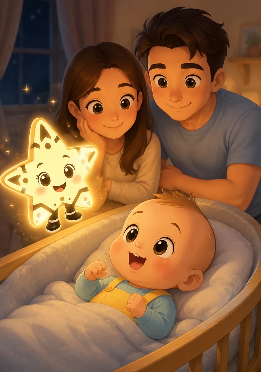 Coucou, mon petit trésor ! Je m'appelle Lumi, une petite étoile douce et bienveillante qui vient éclairer tes premiers jours. Aujourd'hui, nous allons ouvrir grand nos yeux et explorer ensemble un monde rempli de beaux contrastes et de tendresse.