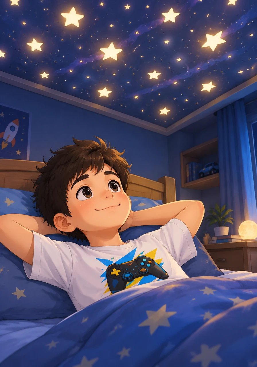 Esa noche, mirando las estrellas luminosas en el techo de su habitación, Mateo sonríe satisfecho. Sabe exactamente quién es y abraza su diagnóstico con orgullo, listo para explorar el mundo con la certeza de que su cerebro diferente es su mejor superpoder.