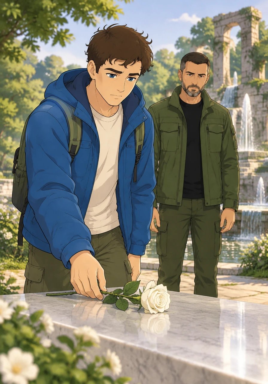 Daniel visited the permanent memorial garden built on the renewed mall grounds, where lush green trees and soft fountains now stood in place of ruin. He placed a single white rose on the marble monument, honoring every name etched into the stone.