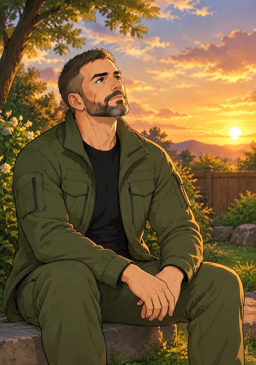 As the evening sun bathed the quiet garden in golden light, Daniel looked toward the sky with a calm and peaceful heart. Though the scars of the past remained, he knew that love, strength, and memory would forever illuminate the path forward.