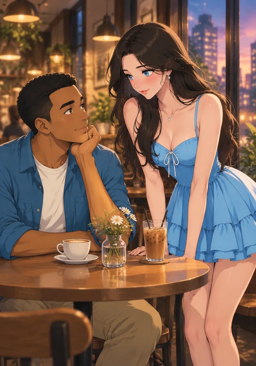 Amani works diligently every day in the heart of the city, striving to build a stable future for himself. During a quiet evening at a neighborhood café, his path crosses with Lina, a stunningly confident woman who secretly carries the weight of past heartbreak.