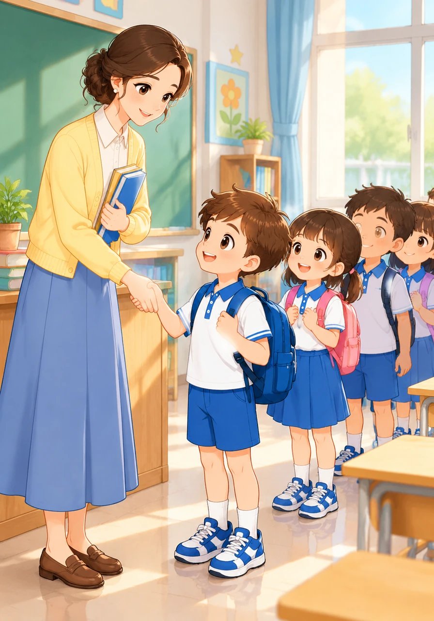 Bel tanda beristirahat berbunyi, menandai berakhirnya sesi pembelajaran yang seru. Anak-anak berbaris rapi untuk bersalaman dengan Bu Maya sebelum keluar kelas. Mereka mengucapkan terima kasih atas pelajaran berharga dan penuh kehangatan yang baru saja dilalui.