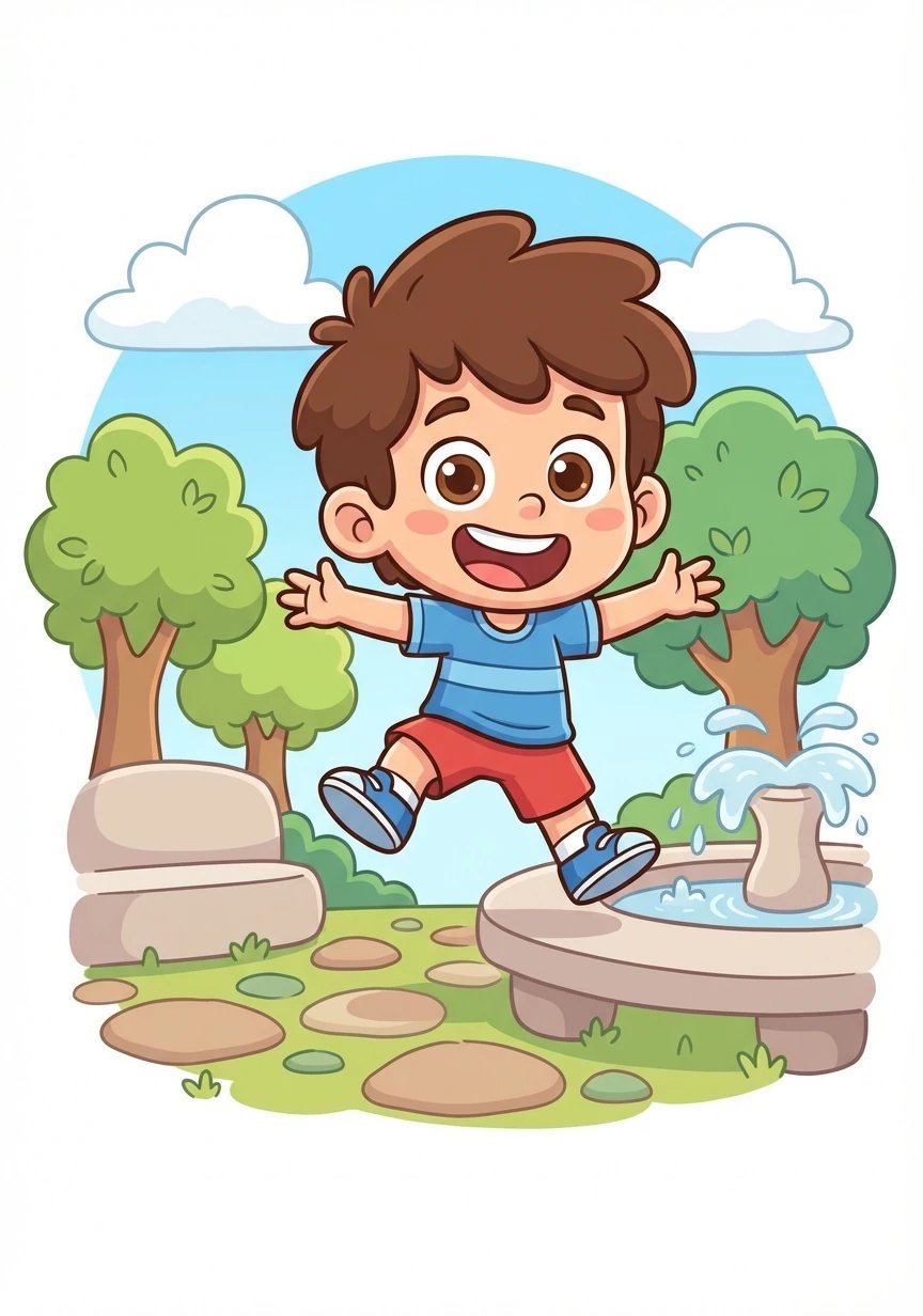 Era uma vez um menino chamado Lucas que adorava ir à praça. A praça era o seu lugar favorito no mundo.