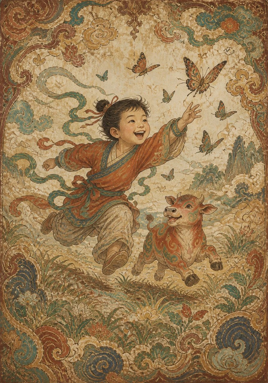 小壮和包包很快成了形影不离的好朋友。一天,小壮在草地上欢快地奔跑,追逐着飞舞的蝴蝶。包包虽然更习惯在树间穿梭,但它也被小壮的快乐感染,试图模仿它的样子,虽然动作有些笨拙,但两只小动物的笑声充满了整个草地。
