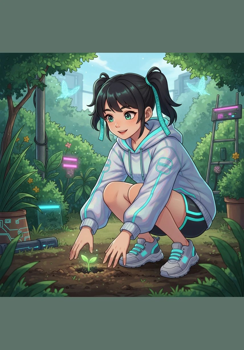 小暖蹲在花园的角落里,惊喜地发现一棵淡绿色的草芽正努力钻出泥土。它虽然看起来很娇小,却有着无穷的力量,要把积攒了一个冬天的梦想告诉大地。
