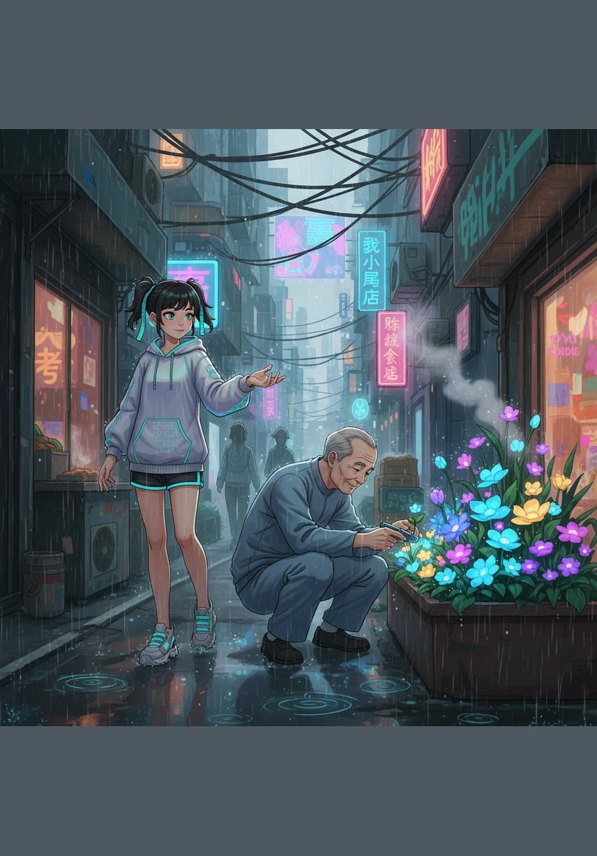 一场细细的春雨悄然而至,像无数根晶莹的丝线连接着天空与大地。小暖撑起彩色的小伞走在小路上,听着雨滴在伞面上轻快地跳舞,空气中弥漫着泥土的清香。