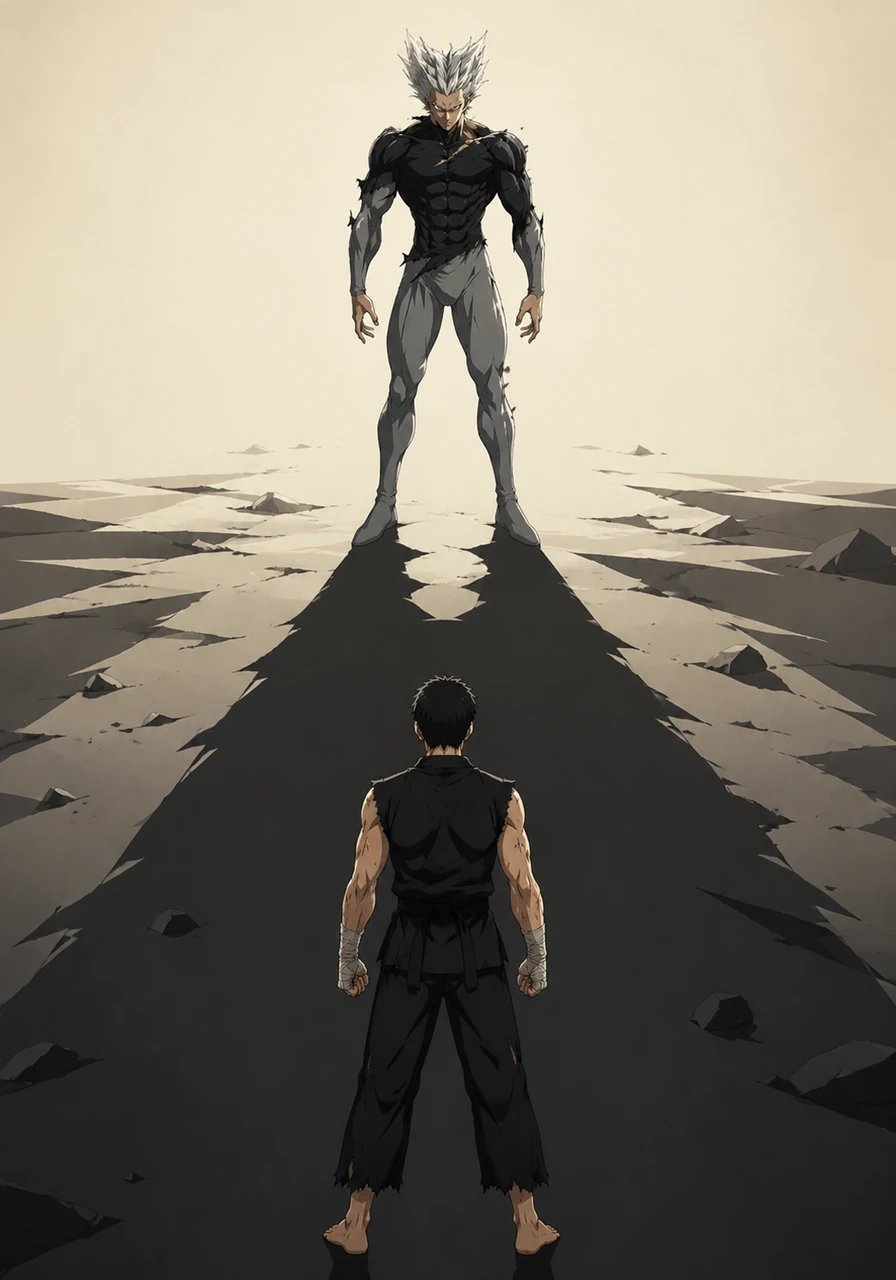 Word of the unstoppable hunter spreads across the martial arts world, reaching a young challenger known as the Son Hunter. Beneath Garou's imposing shadow, the young warrior feels the crushing weight of his opponent's terrifying aura.