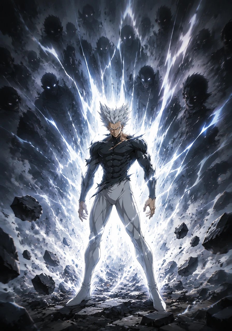 Despite his fear, the Son Hunter summons his courage, unleashing a brilliant burst of energy to counter the overwhelming pressure. The battlefield lights up in a spectacular display of willpower and raw talent.