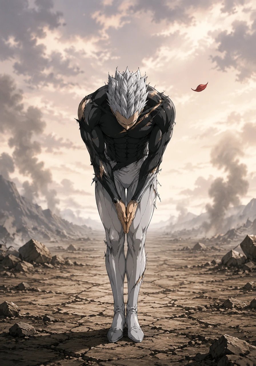 Another rose petal falls softly onto the cracked earth, marking the end of a fierce battle and the beginning of a profound respect. The Son Hunter bows deeply, acknowledging the invaluable lesson carved into his spirit by the legendary hunter.
