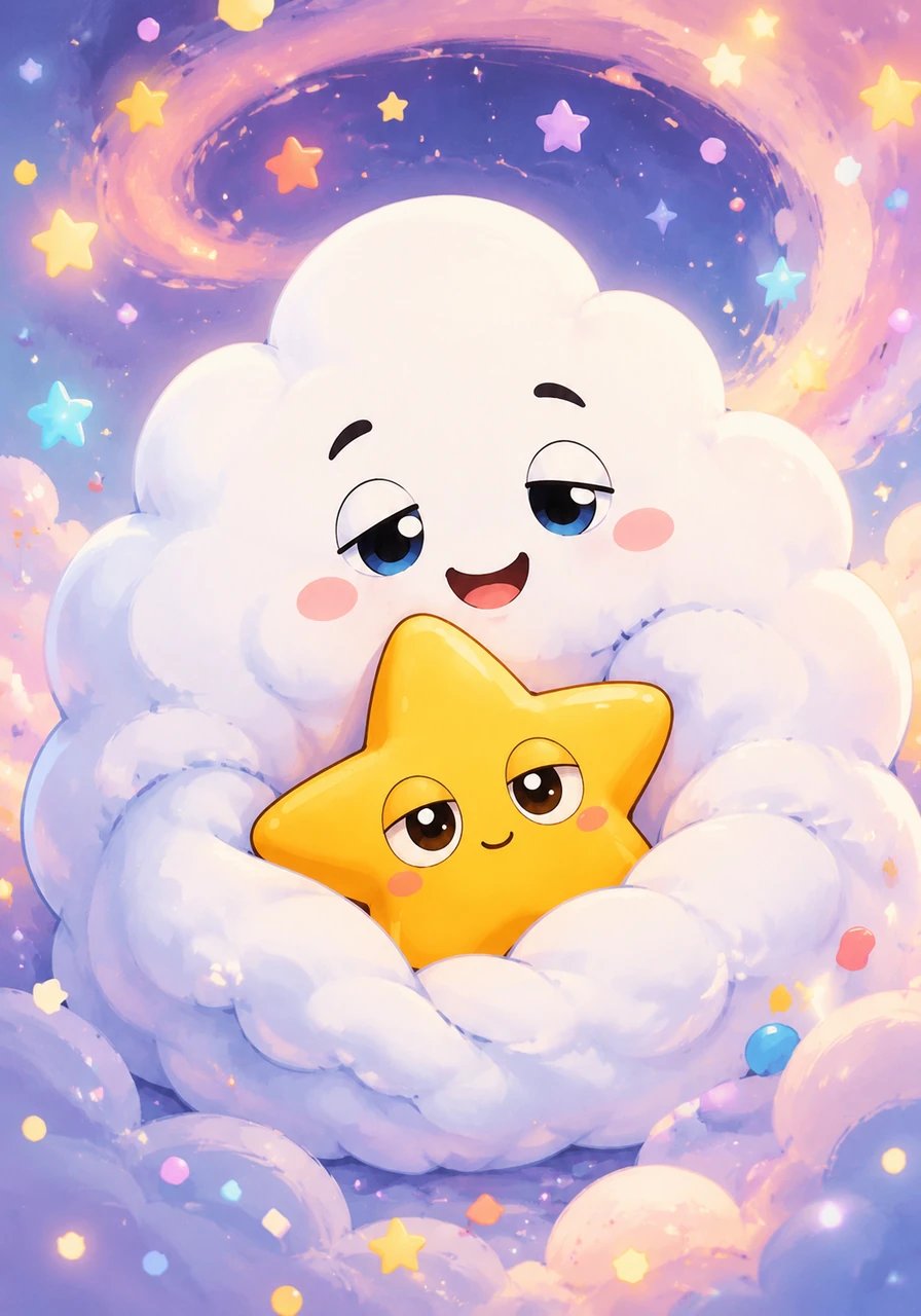 Barnaby laughed gently like a warm blanket and nestled right underneath Pip. The sweetest party in the universe actually happens inside your dreams, the cloud whispered in a soothing tone.