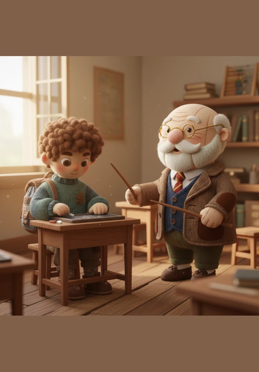 The morning sun streamed through the open windows as the teacher began the first lesson. Samuel carefully practiced his letters, tracing the alphabet onto his slate with a piece of chalk that clicked softly against the stone.