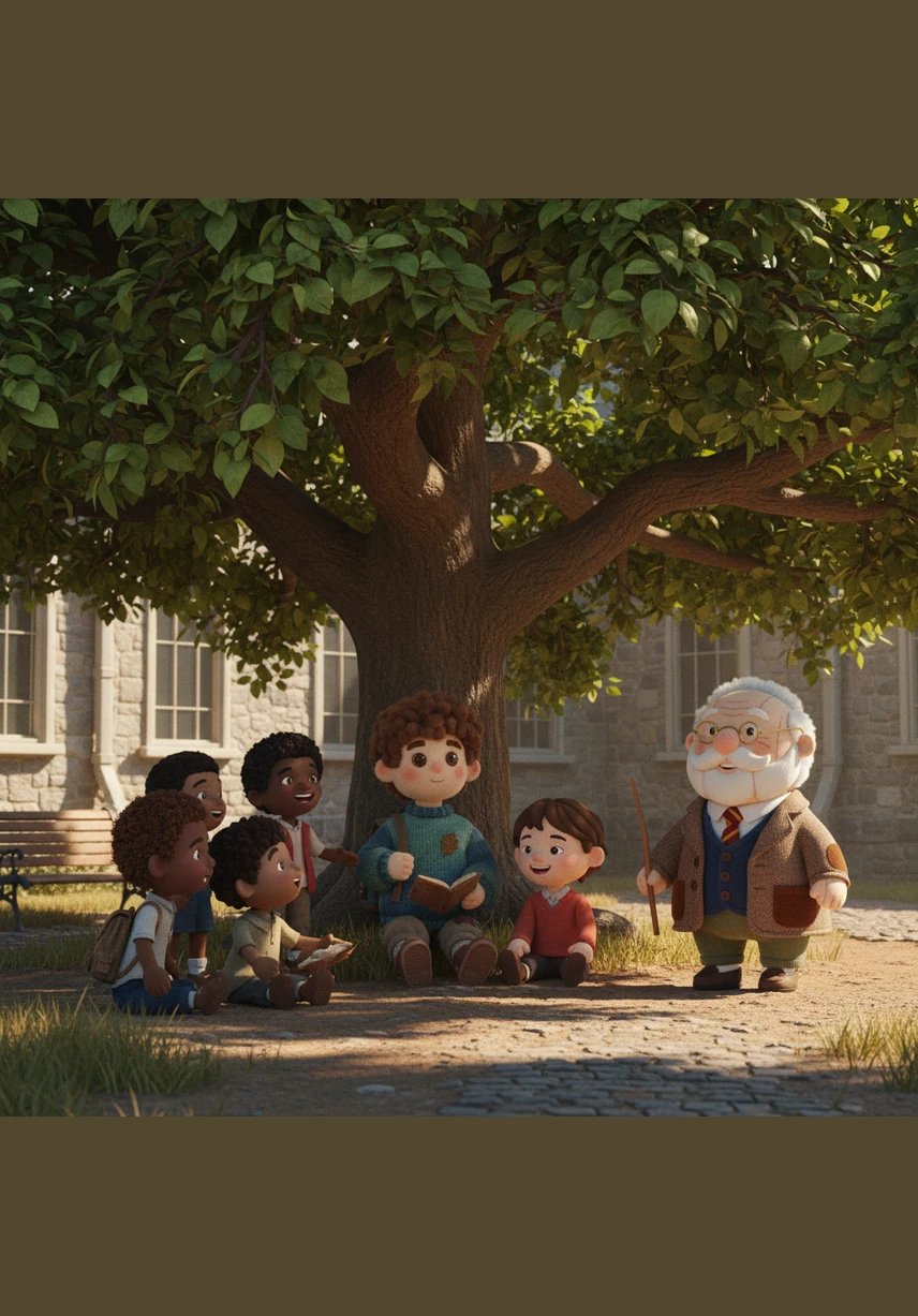 During the mid-day break, the children gathered in the schoolyard under the shade of a large mahogany tree. They shared stories and played games, building friendships that were as strong as the school's foundation.