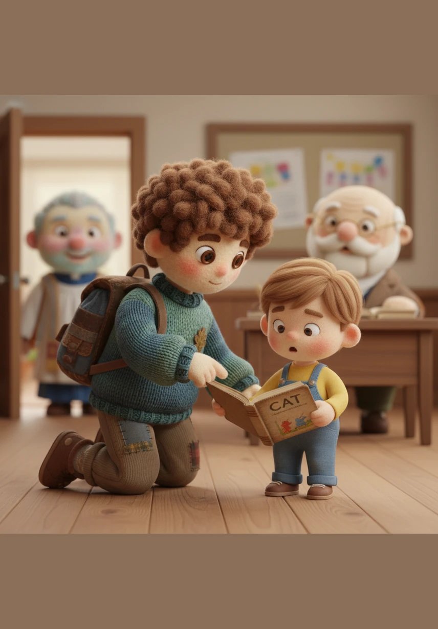 Samuel noticed a younger boy struggling to read a simple word in his primer. He sat down beside him, patiently pointing to the letters and helping his friend find the courage to speak the sounds aloud.