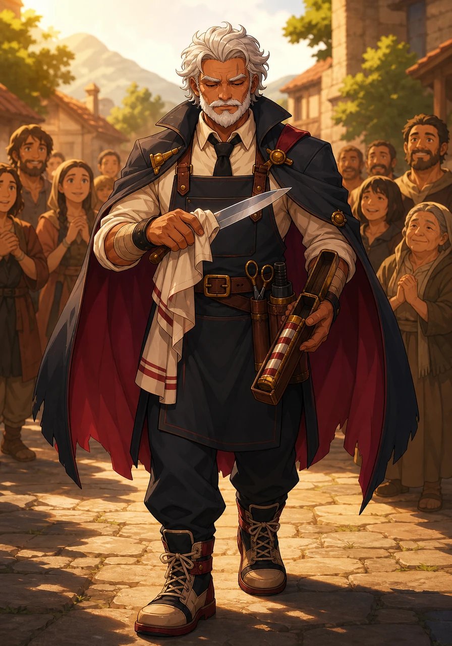 Vaelan steps out into the crisp morning light, wiping his clean blade one final time before placing it back in its wooden case. He walks among his liberated people not as a common murderer, but as a silent guardian who brought justice to the shadow of tyranny. His hands remain steady, forever bound to the solemn principle that true justice requires unmatched bravery.