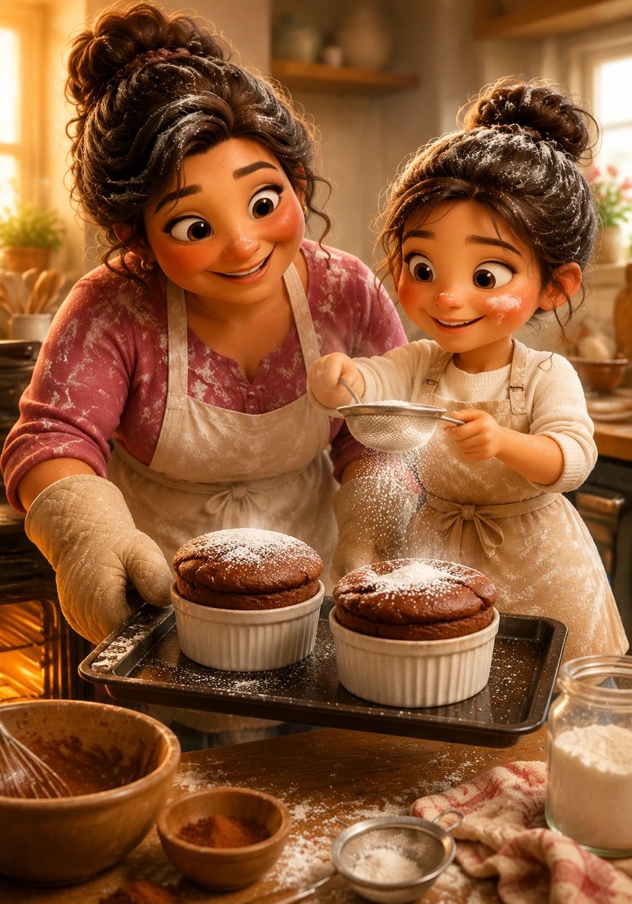 The oven timer dinged, and Tresa carefully pulled out two perfectly risen, magnificent chocolate soufflés. Isabella dusted the tops with a delicate snowfall of powdered sugar, her eyes shining with pride. They hadn't just baked a complicated dessert; they had created a memory that would last a lifetime.