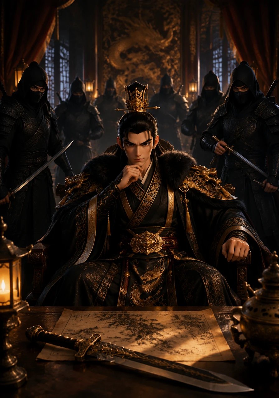 Word of the miraculous weapon reaches the treacherous Imperial Court, where the ambitious Prince Zhao plots to seize the throne. He dispatches a legion of elite shadow assassins to eliminate the young blacksmith and claim the celestial blade for his dark army.