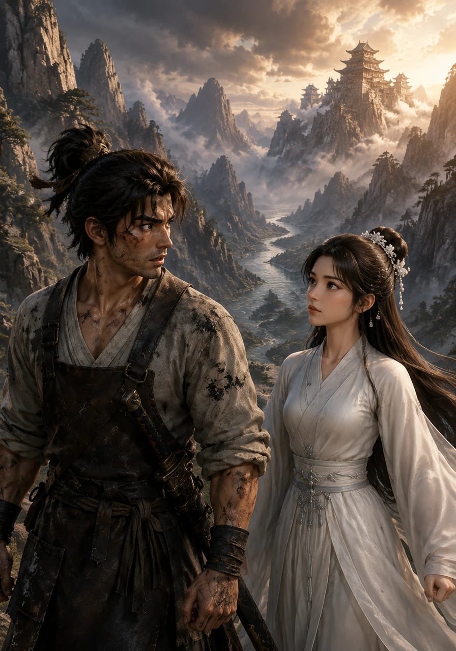 Fleeing the ashes of his home, Tianming learns from Xueyan that she is the last guardian of an ancient martial sect sworn to protect the realm from dark magic. Together, they embark on a perilous journey across mountains and rivers to reach the neutral sanctuary of the Cloud-Top Temple.