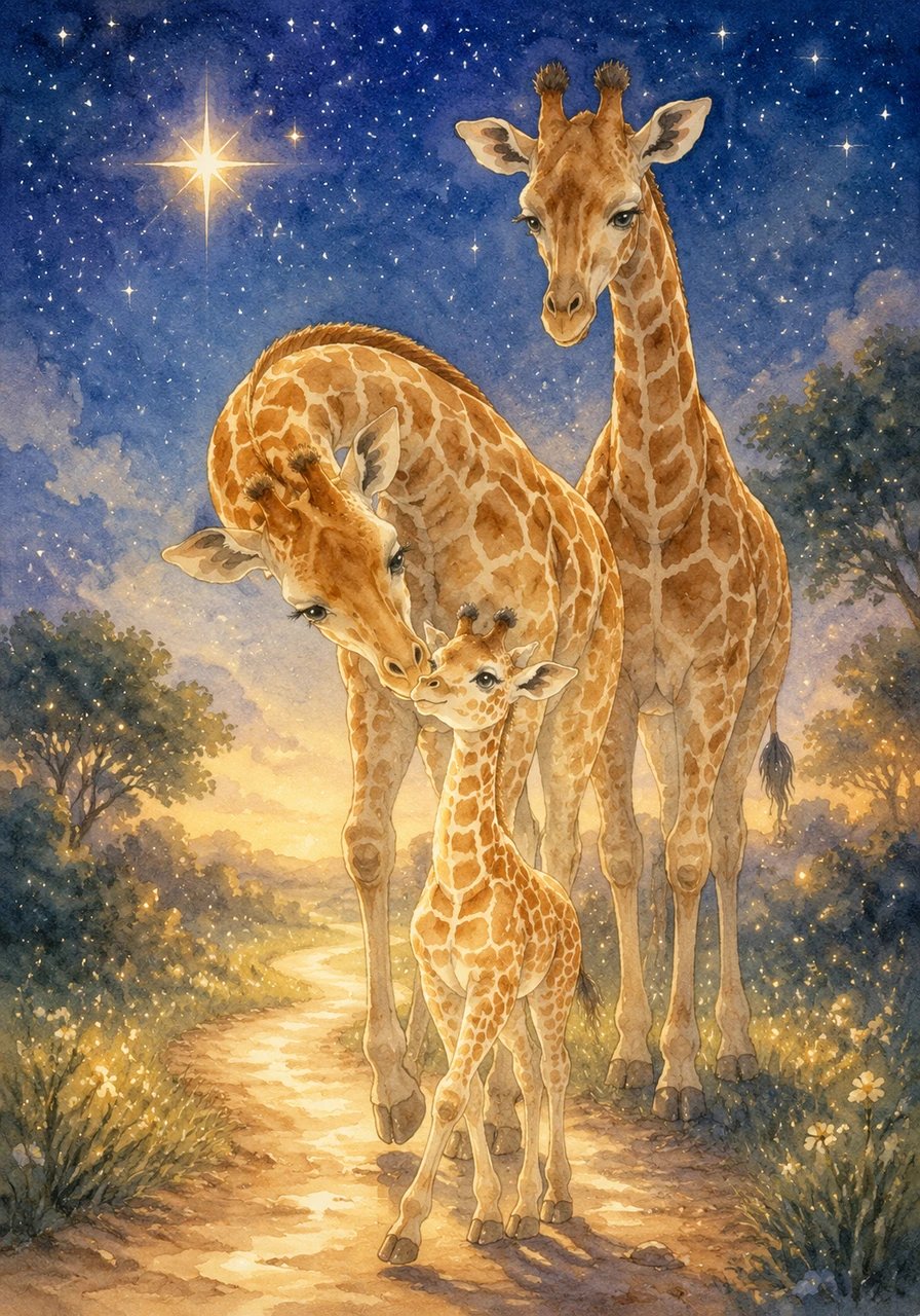 Each step you take, his mama said, will lead you forward, just like you're led. Through paths of wonder, both near and far, you’ll shine so brightly, just like a star.