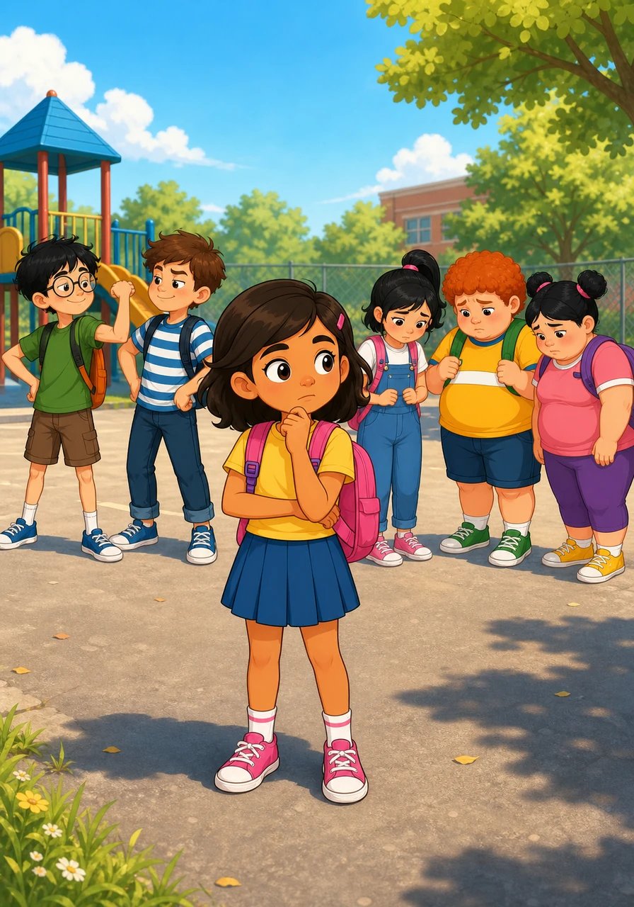 During recess, Maya noticed her friends talking quietly about their height and weight measurements. Some of the boys felt they needed to eat more to look bigger and stronger, while many girls worried about being too heavy. Maya realized that many of her peers carried quiet worries about fitting into a single ideal shape.