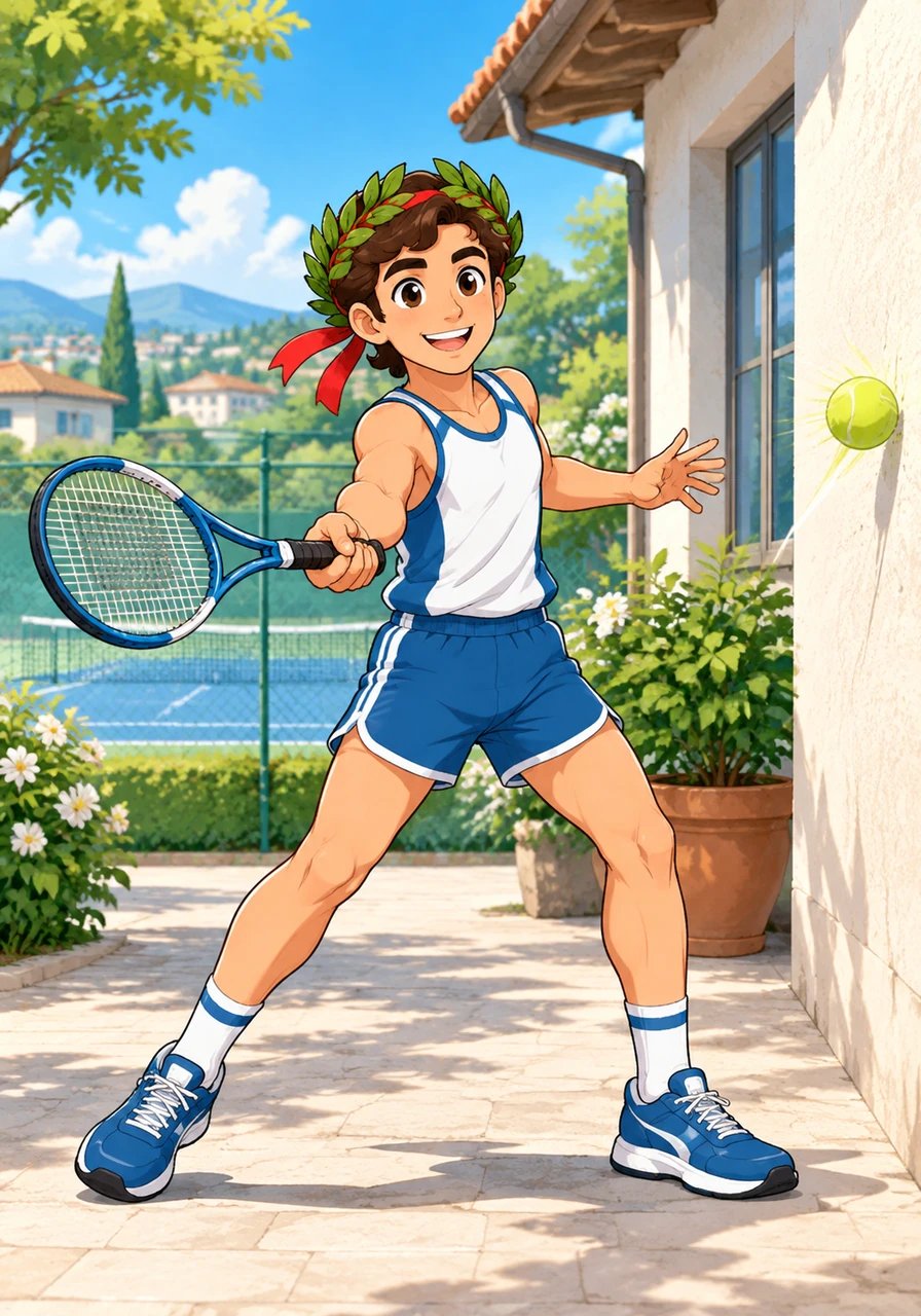Fin da bambino Antonino osserva il campo da tennis con occhi brillanti di determinazione. Impugna la sua prima racchetta da tennis con naturalezza, sognando i grandi tornei e trascorrendo ore a perfezionare il movimento del dritto contro il muro di casa.