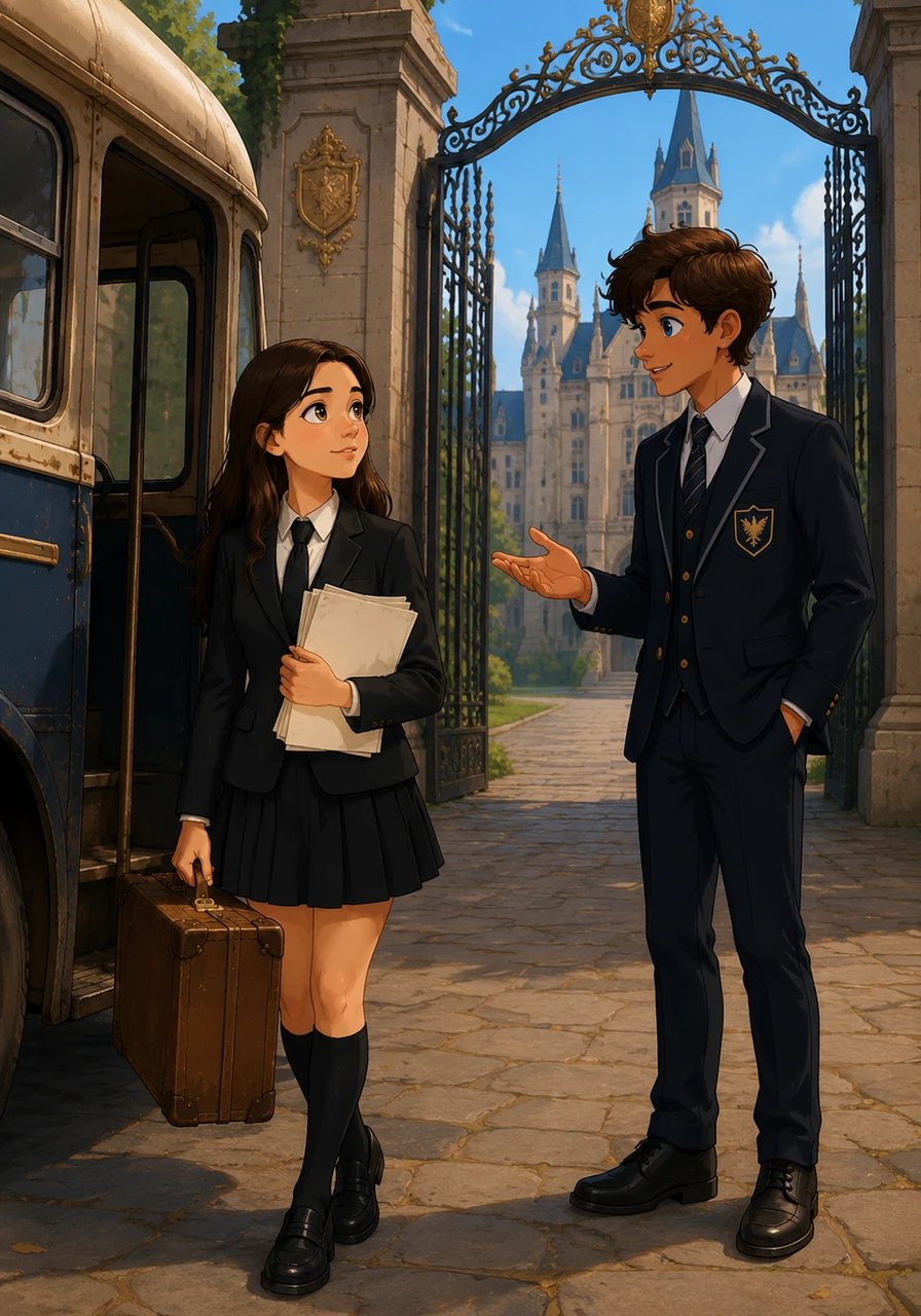 Stepping off an old bus with a worn suitcase and her admission papers, seventeen-year-old Aira Khan stared up at the palace-like gates with a mix of wonder and skepticism. A friendly student named Noah paused to welcome her, offering one crucial piece of advice: never provoke an Alpha, because some of them truly bite. Unbothered by the warning, Aira adjusted her dark uniform and stepped into her strange new world.