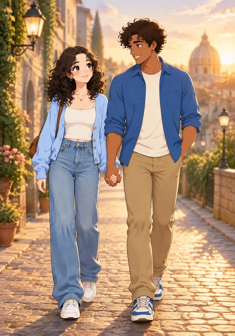As dawn breaks over their final morning in the romantic city, they walk side by side toward the cobblestone avenue, hands tightly intertwined without any intention of letting go. No longer strangers from Spain and Slovakia, they step forward together into a shared future, bound by an eternal love that changed their lives forever.