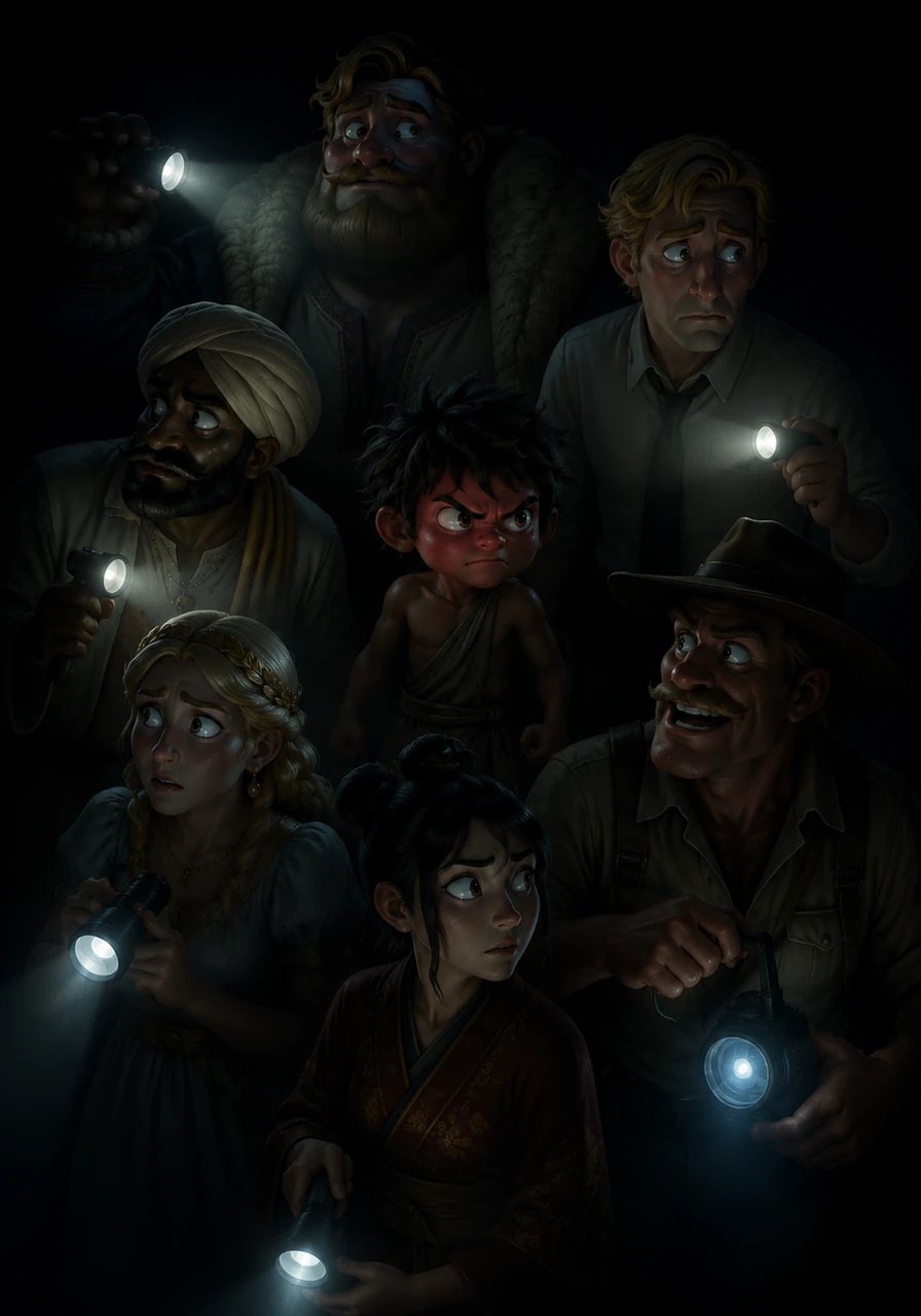 While Germany hastily wrote a formal complaint report and declared the room closed, the power suddenly cut out completely, plunging everyone into total pitch darkness. Australia joked about the ominous timing while the group listened to the mysterious sounds echoing in the dark.