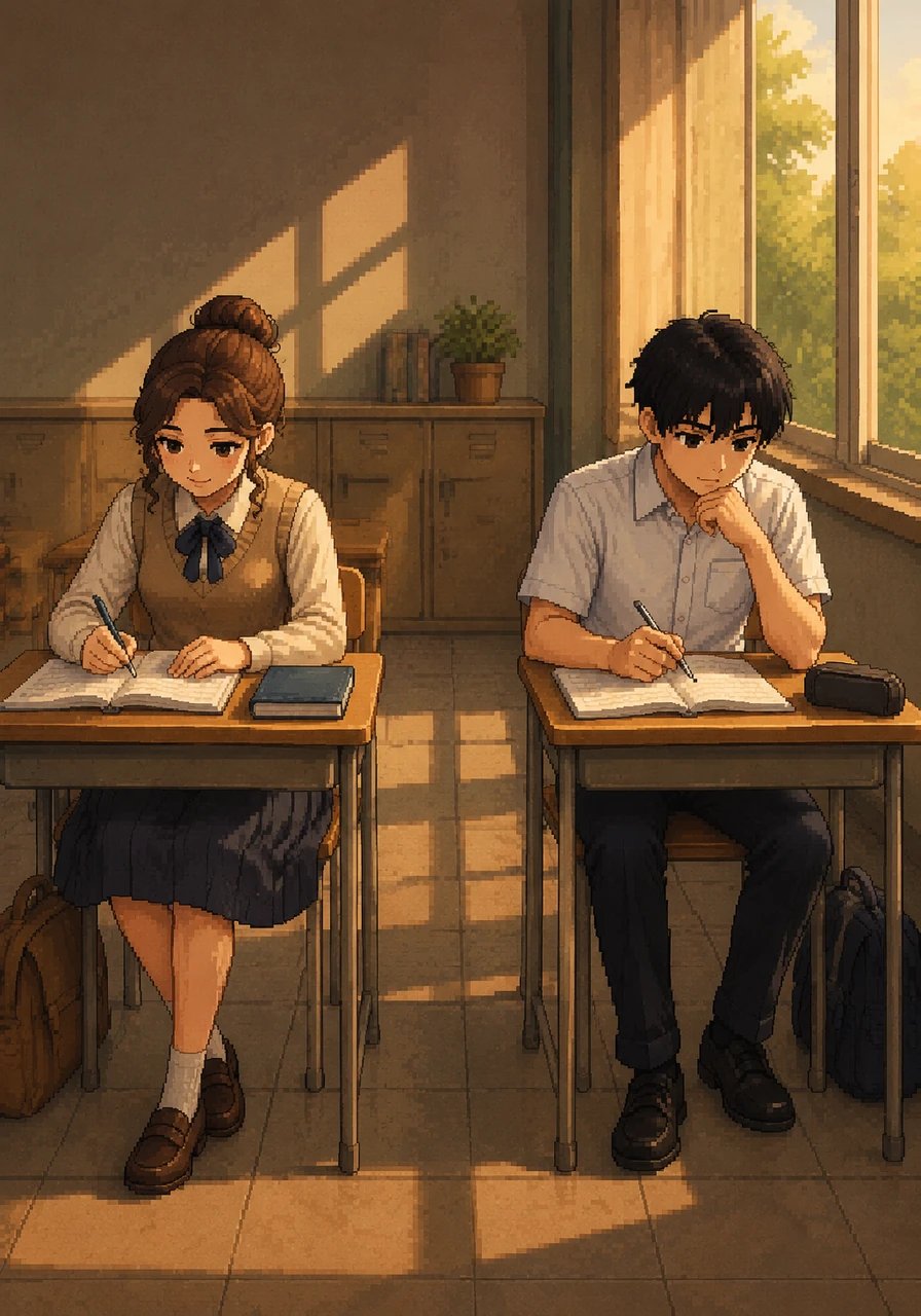 During their high school years, Amira and Rayan drew a clear but gentle boundary between them. It was not out of coldness, but a shared commitment to protect their focusing minds and future aspirations.