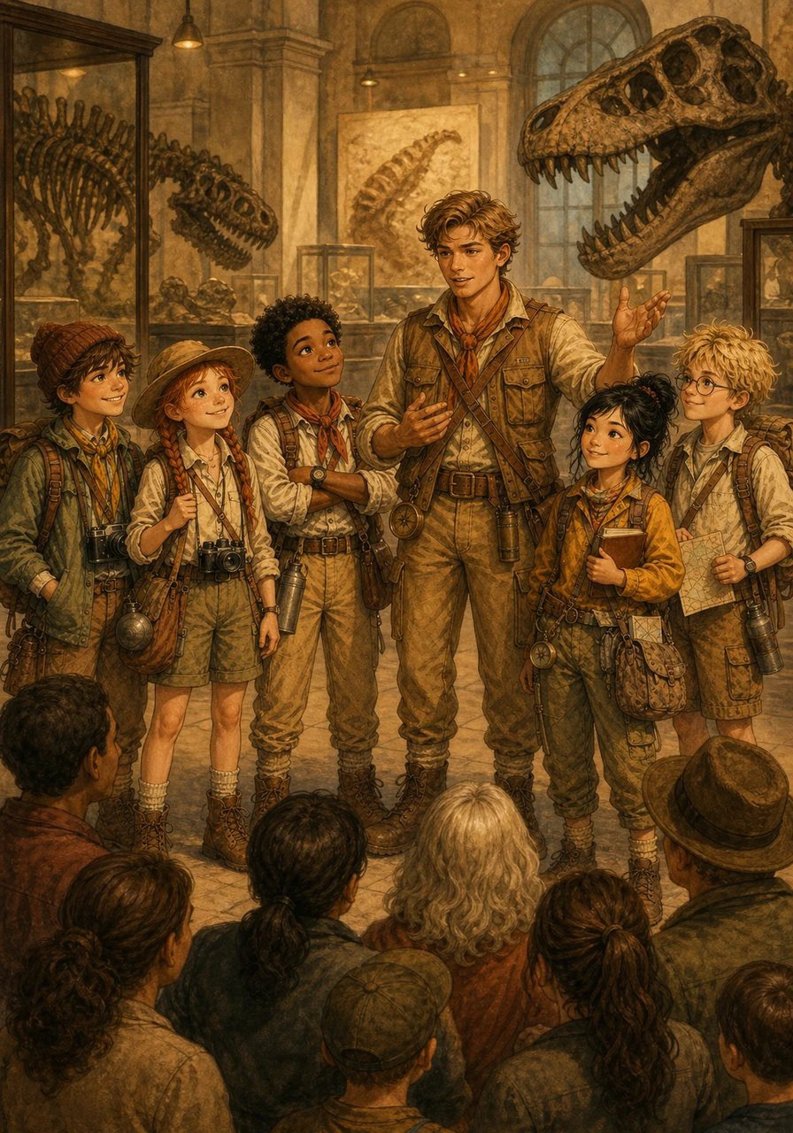 Selepas berjaya menyempurnakan misi pengembaraan, Adam dan rakan-rakannya pulang dengan hati yang bangga dan ilmu yang luas. Mereka berkongsi kisah perjalanan serta penemuan dinosaur di sekolah dan muzium tempatan. Pengembaraan ini menjadi kenangan manis yang menginspirasikan ramai orang untuk mencintai alam semula jadi.