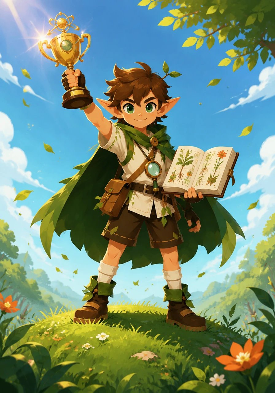 With his notebook full of colorful diagrams and three pictorial examples for every category, Rooty stands proudly at the top of the hill holding a golden Science Olympiad trophy. All the plants around him seem to rustle happily, celebrating the young botanist who finally mastered the secrets of the root kingdom.