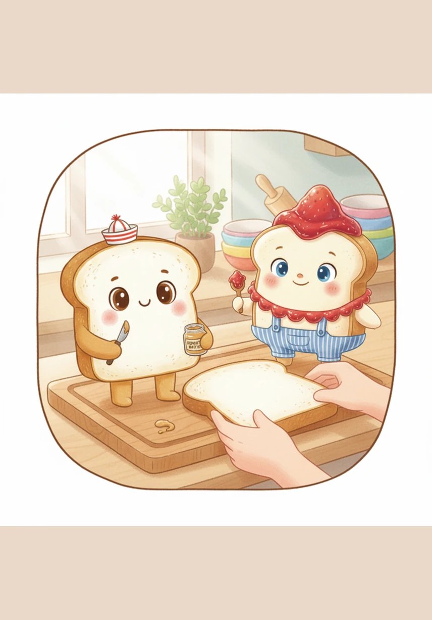 Suddenly, a pair of gentle hands reached down and lifted both slices into the air. The vast distance between them vanished in an instant as they moved closer and closer together.