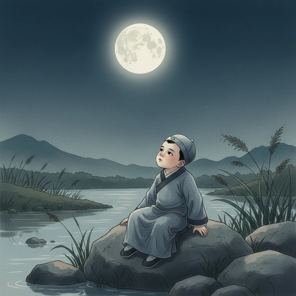 诗句完成,小李白的心情稍微平静了一些。他知道,无论身在何处,只要抬头望月,故乡和亲人就会在心中,永远不会远去。