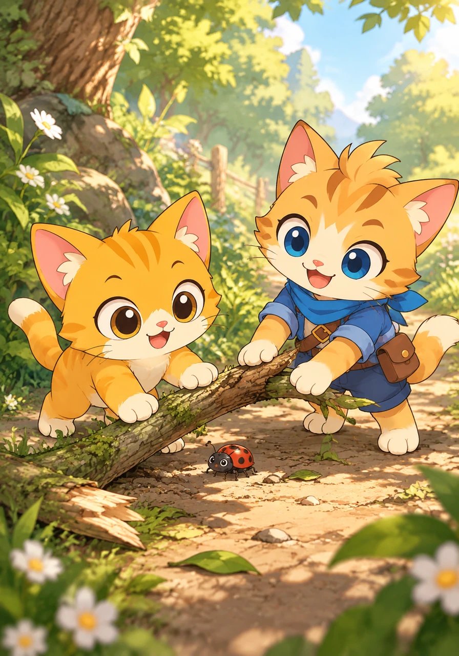Trên đường trở về, Miki nhìn thấy một chú côn trùng nhỏ đang loay hoay bị kẹt dưới một cành cây gãy. Không một chút chần chừ, Miki chủ động tiến lại gần và cùng Luki nâng cành cây lên để giúp bạn côn trùng giải thoát. Miki nhận ra rằng việc giúp đỡ người khác mang lại niềm vui vô cùng to lớn.