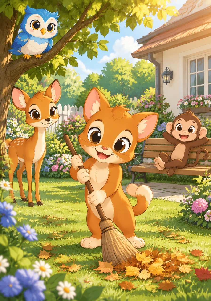 Kisah keenam menceritakan Ciro si Kucing Orange yang sangat rajin merawat kebersihan diri dan lingkungannya. Setiap pagi, Ciro mandi dan membersihkan taman rumahnya dari dedaunan kering. Teman-temannya menyukai Ciro karena tempat tinggal yang bersih membuat mereka semua sehat dan nyaman.