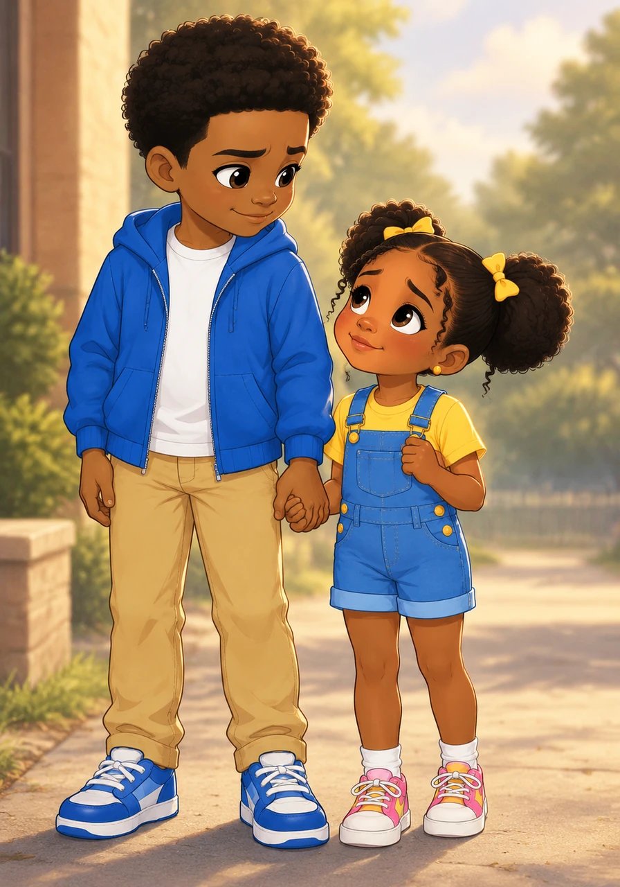 Quando os pais partiram inesperadamente, o mundo dos irmãos pareceu perder o brilho por um momento. Segurando a mãozinha de sua irmã com determinação, Lucas prometeu que jamais a deixaria sozinha. Juntos, eles guardaram no peito os ensinamentos de coragem e esperança deixados por seus pais.