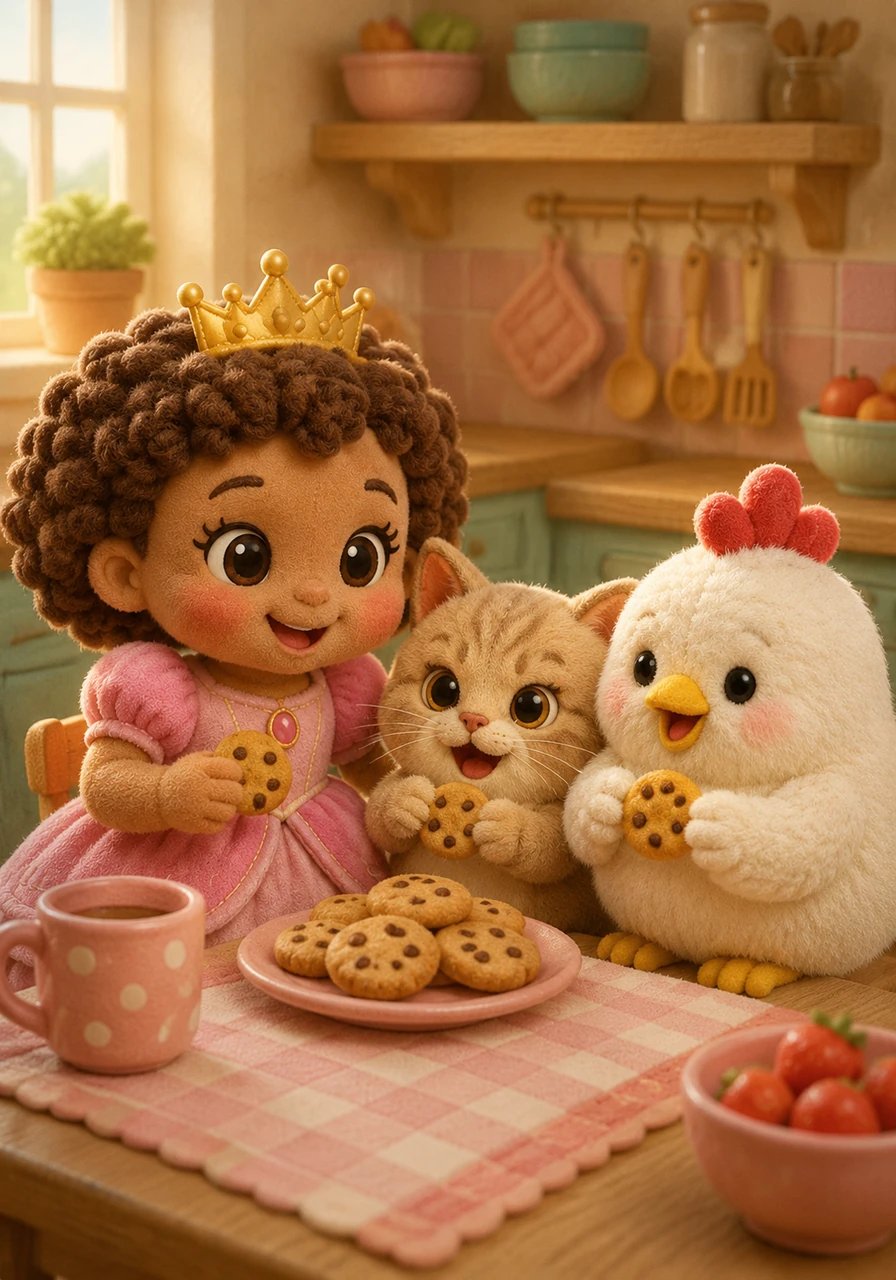 They safely made it to the kitchen without touching a single drop of imaginary lava. As they happily ate their yummy snack, they smiled, knowing that slowing down and thinking is always the best way to solve a big problem.