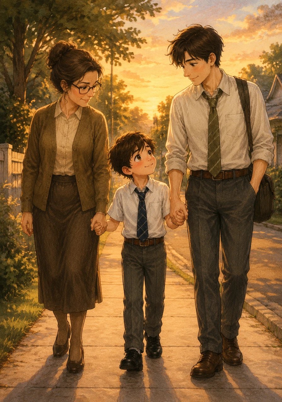 Walking home hand-in-hand with his parents, Leo promises to always choose honesty over an easy shortcut, no matter how hard things get. From that day on, he carries the lifelong lesson that being truthful is the most important test of all.