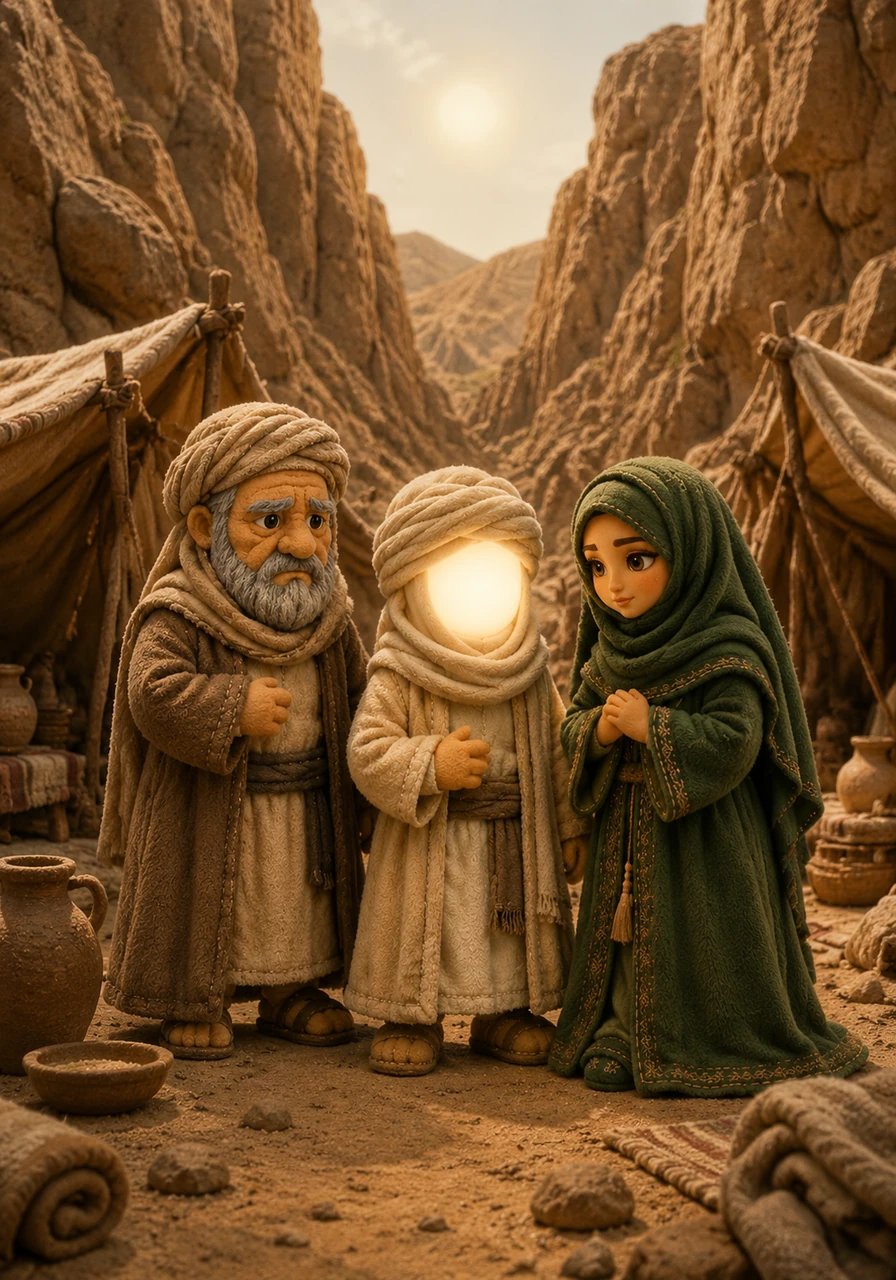 The rocky valley of Shi‘b Abi Talib became a place of confinement, cut off from the rest of civilization by towering stone cliffs. The early Muslims set up temporary shelters under the scorching sun, preparing themselves for a long and difficult trial of isolation.