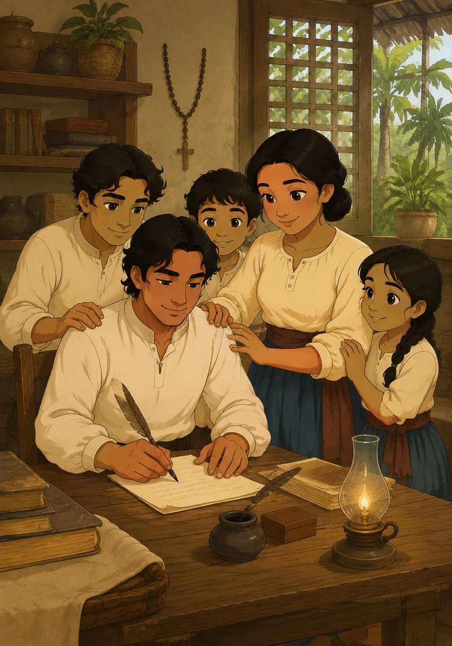 Nang siya ay lumaki, nakatagpo si Lorenzo ng pag-ibig at bumuo ng sariling pamilya kasama ang kanyang asawang si Rosario. Biniyayaan sila ng tatlong anak at namuhay nang payak ngunit puno ng pagmamahalan at pananalig. Masaya nilang itinaguyod ang pamilya sa pamamagitan ng kanyang pagsusulat at tapat na paglilingkod sa pamayanan.
