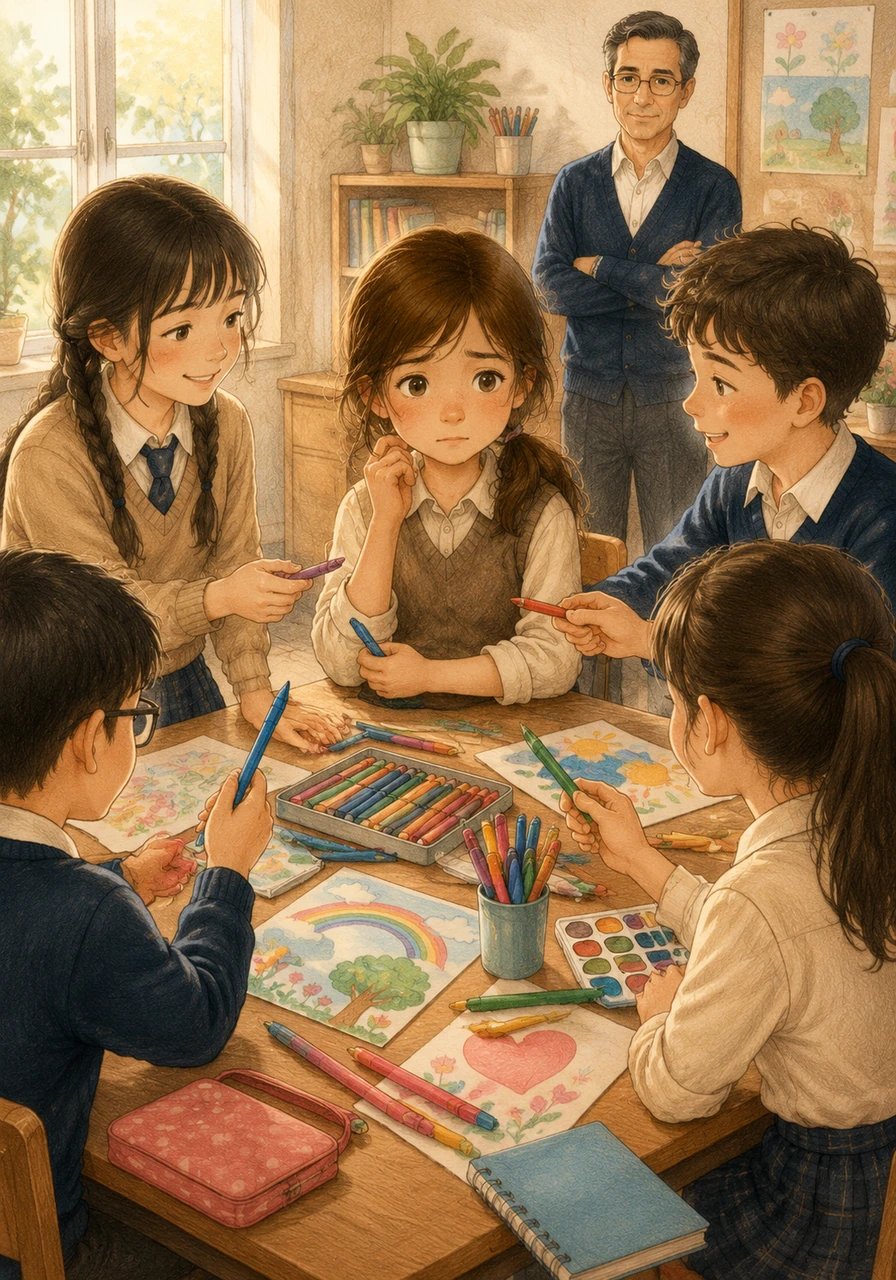 Day by day, the invisible wall between Lila and her classmates started to crumble as they saw her consistent honesty. Her friends began to relax around her again, sharing their colorful supplies and inviting her back into their circle during lunch. Though trust did not return overnight, Lila could feel the warmth of their friendships growing stronger with every passing afternoon.