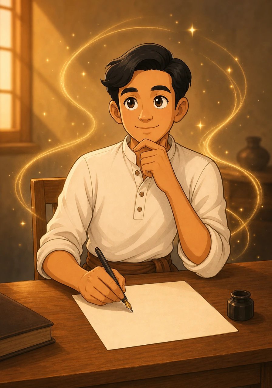 He wrote down three golden principles to guide every teacher across the land: lead by example in front, build enthusiasm together in the middle, and give gentle encouragement from behind. These timeless words shone like stars, guiding mentors to nurture free, confident minds.