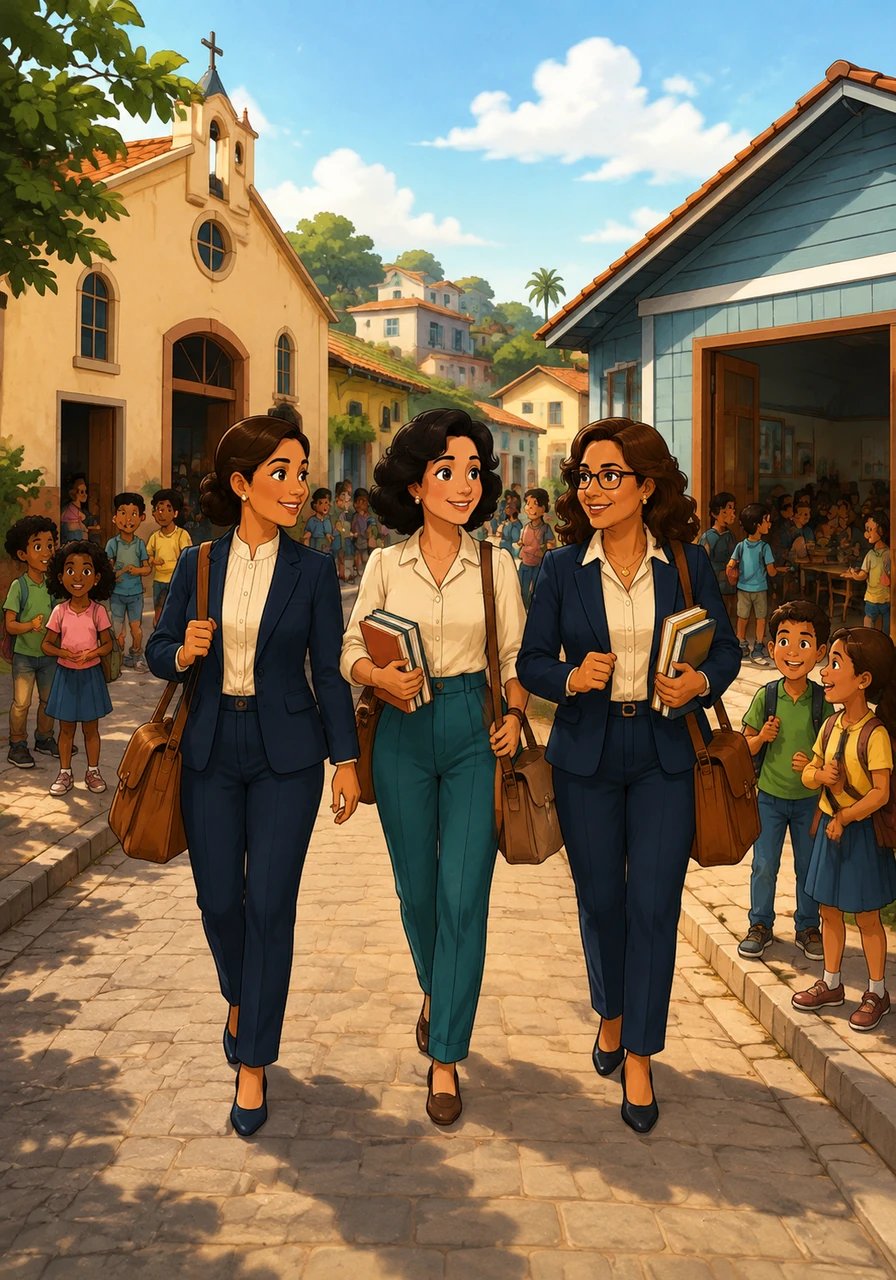 When the time came to rebuild a grander home, the school spread its wings across the neighborhood, holding temporary classes inside the local church hall and community lodge. Teachers carried book bags across paved streets, turning the entire town into a living classroom connected by love and solidarity.