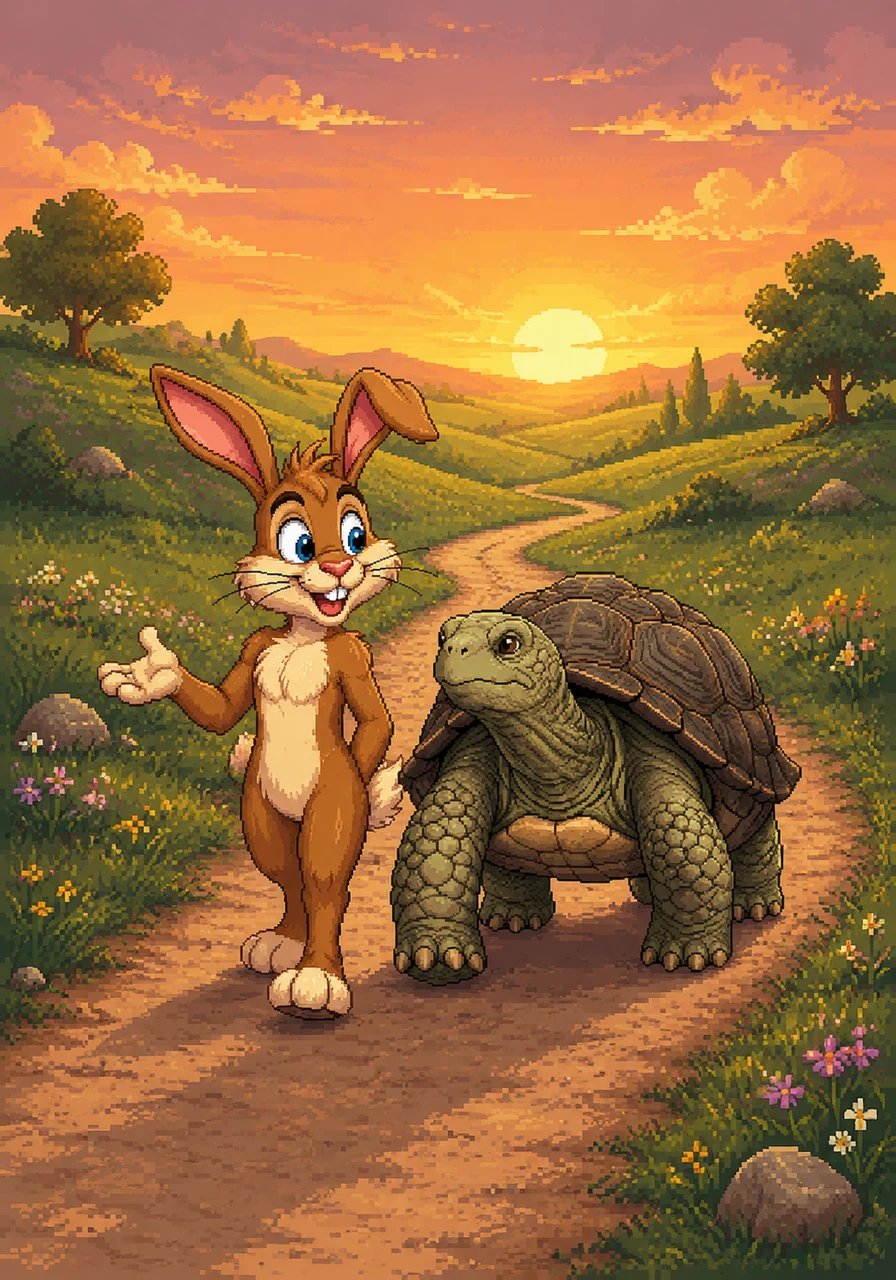 Barnaby smiled humbly and congratulated his friend, realizing that arrogance and underestimating others leads to failure. The two friends walked home together, having learned to always respect each other's unique strengths.