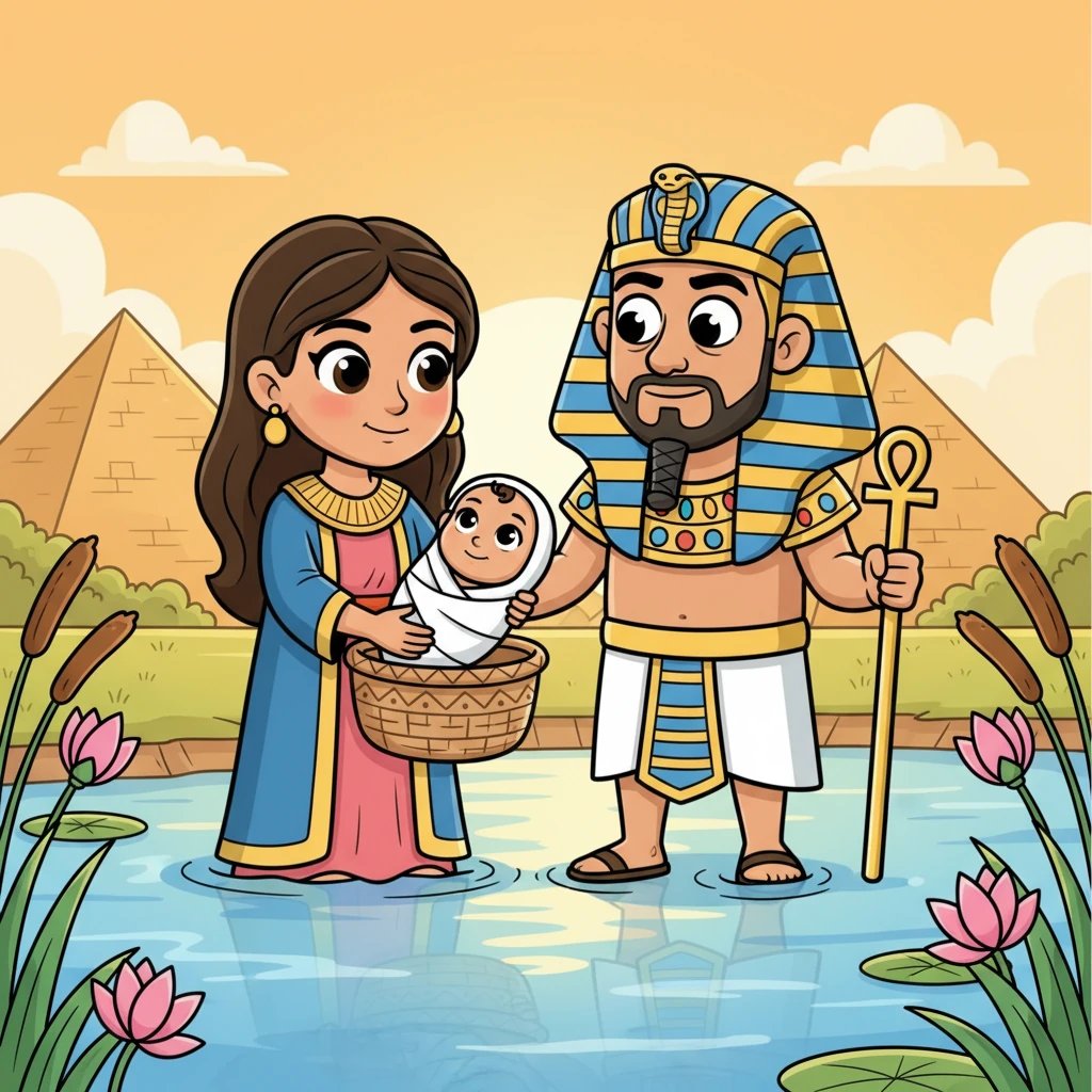 Musa Baby The Boy in the Basket: The Story of Prophet Musa - educational | GenStory