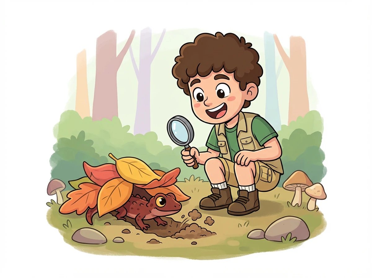 Coco se lance immédiatement dans une exploration passionnante, creusant des tunnels et se cachant sous les feuilles.