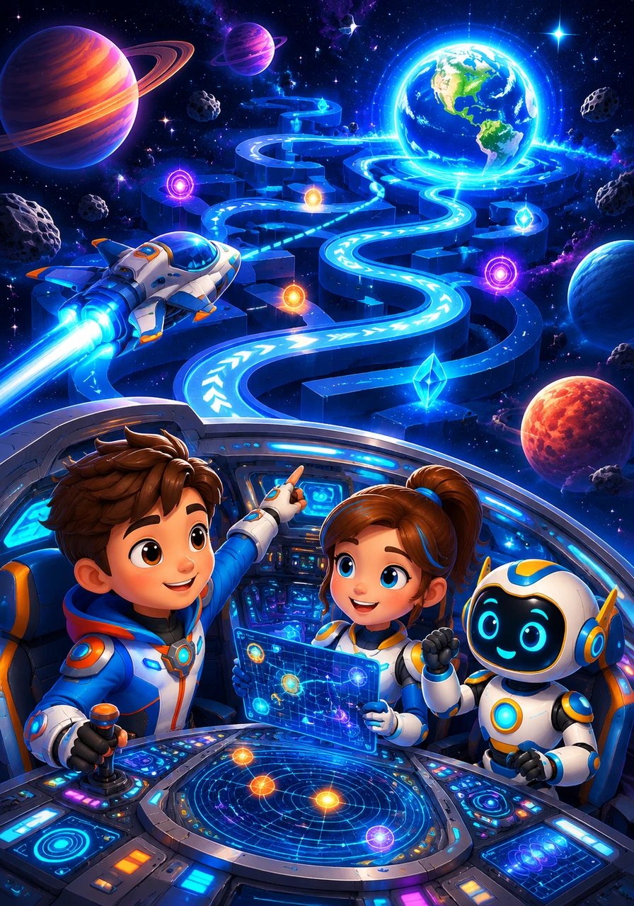 The journey continues with an exciting space maze designed to help the spaceship safely navigate its way back to Earth. Young readers can also bring the adventure to life by coloring beautiful line-art illustrations of Leo, Nova, and their alien friends.