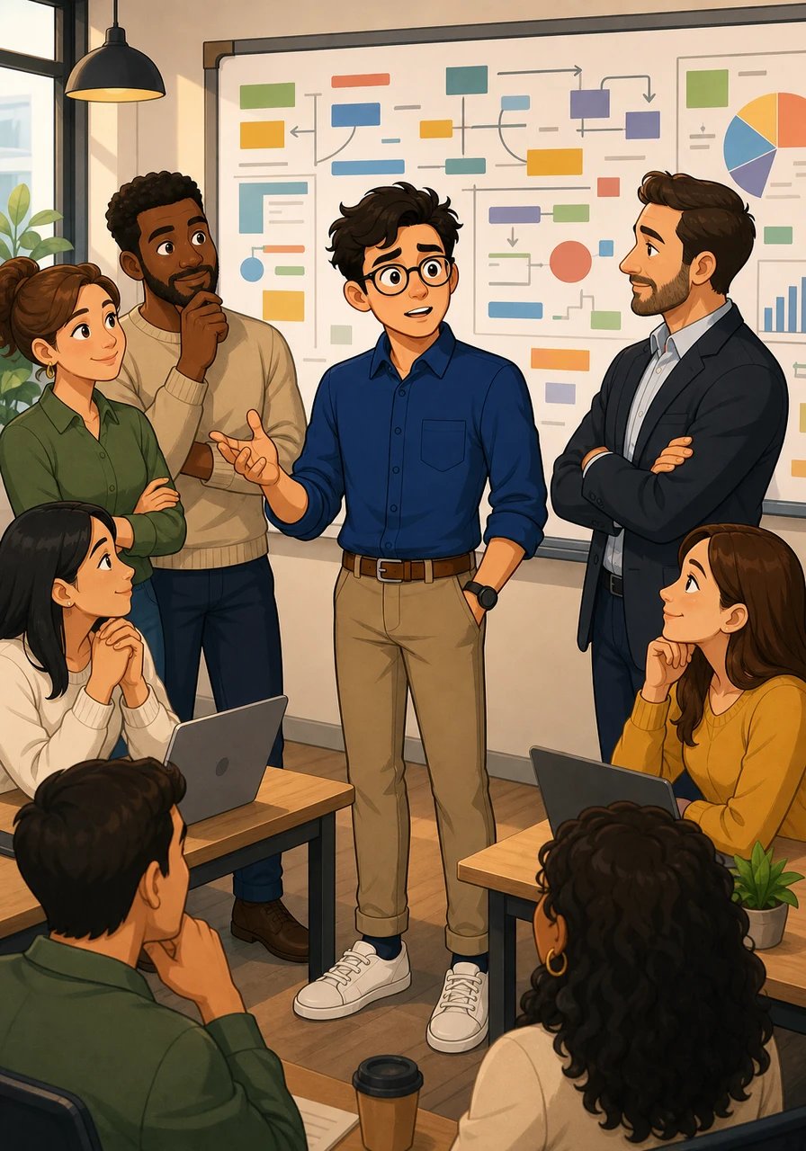 When a team leader suggests an unrealistic deadline, Mateo practices the art of gentle disagreement and boundary-setting. Instead of agreeing out of fear, he calmly states, 'I see your point, but I'm concerned about the timeline. What if we adjust the scope slightly?' His team appreciates his honesty and professionalism, accepting his suggestion.